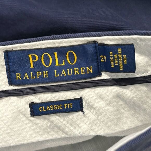 Polo Ralph Lauren Classic Fit Mens Blue Chino Shorts size 29 - Picture 4 of 6